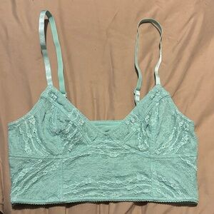 Free People Seafoam Lace Bralette